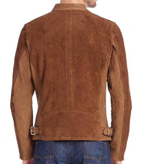 prada brown suede jacket|Suede jacket in brown .